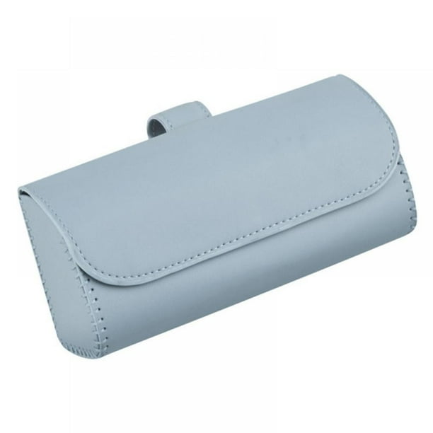 SANRILY PU Leather Car Visor Sunglasses Case Holder,Universal Automotive Eyeglasses Organizer Protective Box with Hidden Magnetic Closure,Car Storage Accessories for Car,SUV or Truck Black SANRILY PU Leather Car Visor Sunglasses Case Holder,Universal Automotive Eyeglasses Organizer Protective Box with Hidden Magnetic Closure,Car Storage Accessories for Car,SUV or Truck Black
